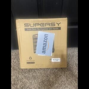 SUPER EASY Mesh Desk File Organizer with Handle